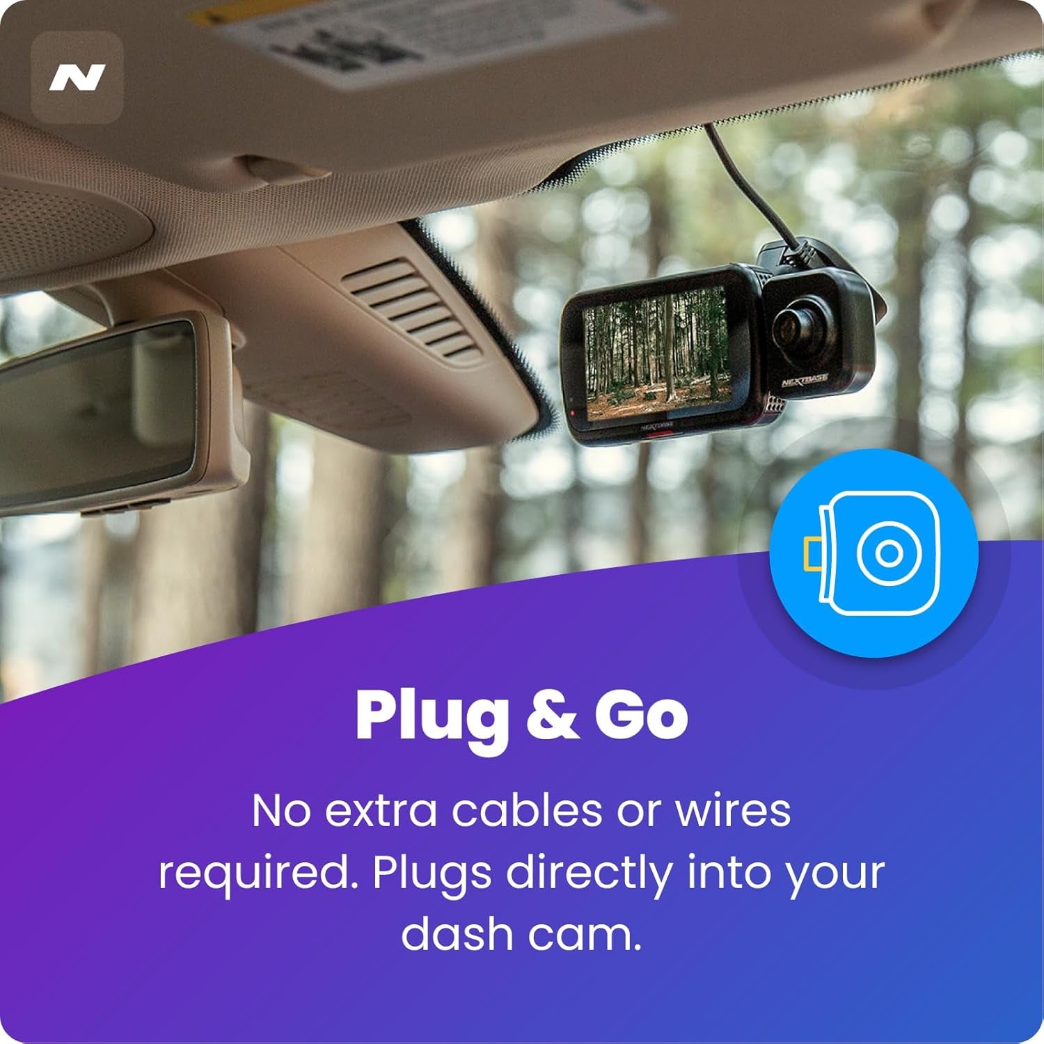 Series 2 Additional Dash Camera - Rear View Dash Cam, Back Window Recording – Compatible with Series 2 322GW, 422GW, 522GW and 622GW Dashcam Models