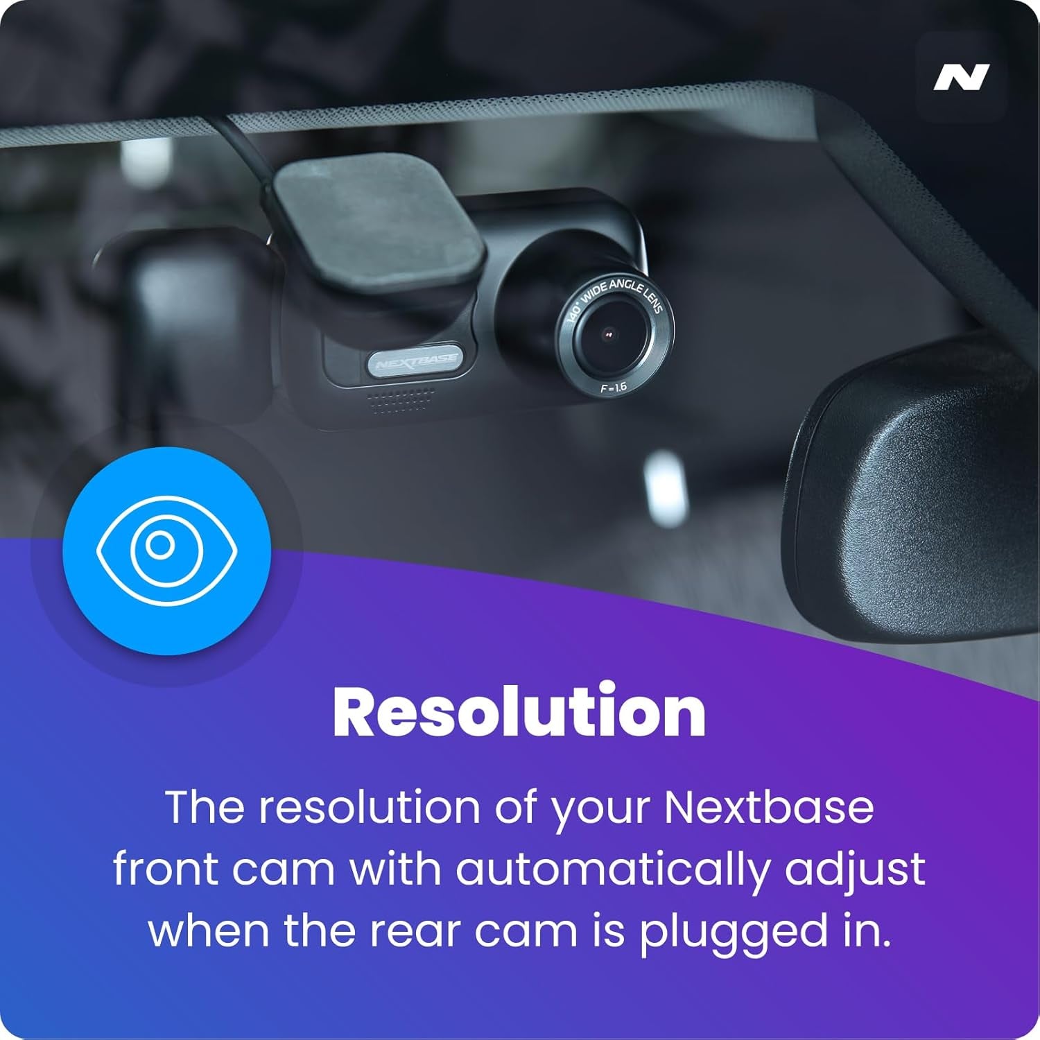 Series 2 Additional Dash Camera - Rear View Dash Cam, Back Window Recording – Compatible with Series 2 322GW, 422GW, 522GW and 622GW Dashcam Models